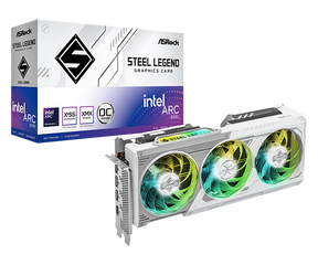 Graphics Card - ASRock Arc B580 Steel Legend 12GB OC White