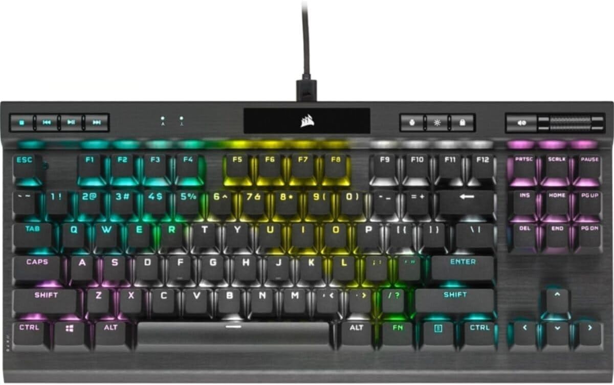 Keyboard - CORSAIR K70 RGB Tenkeyless Mechanical Gaming Keyboard